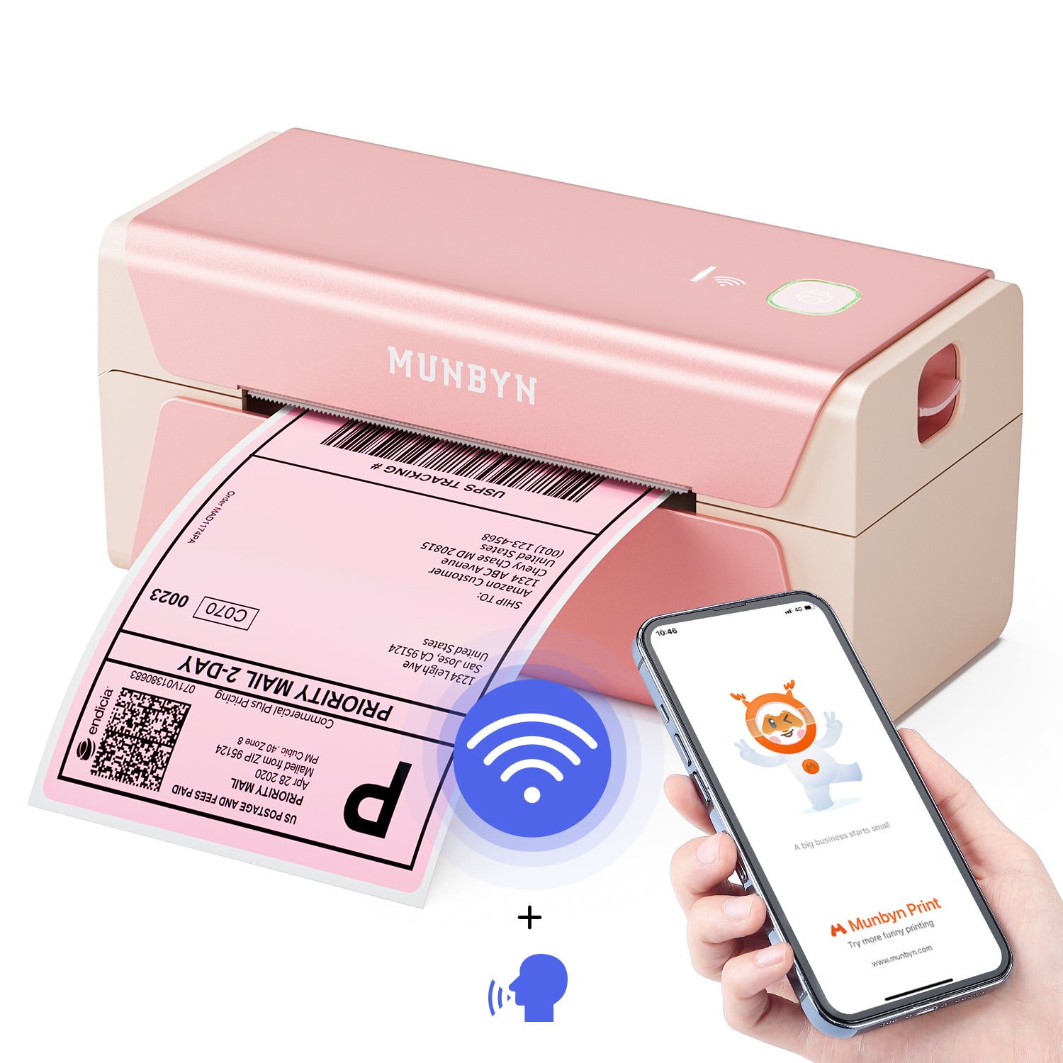 MUNBYN RealWriter 401AP 300DPI AirPrint Thermal Printer