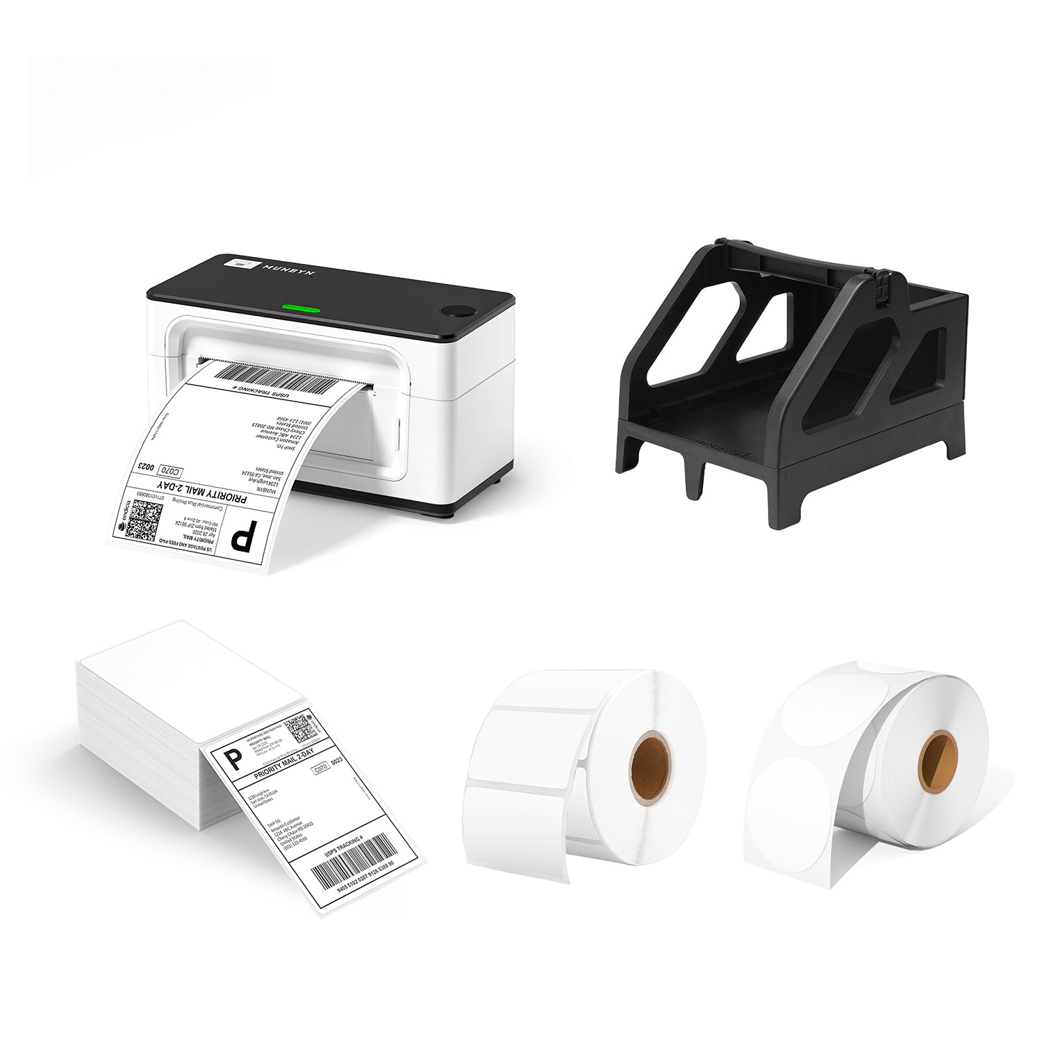 MUNBYN RealWriter 941AP AirPrint Thermal Label Printer Kit-Black