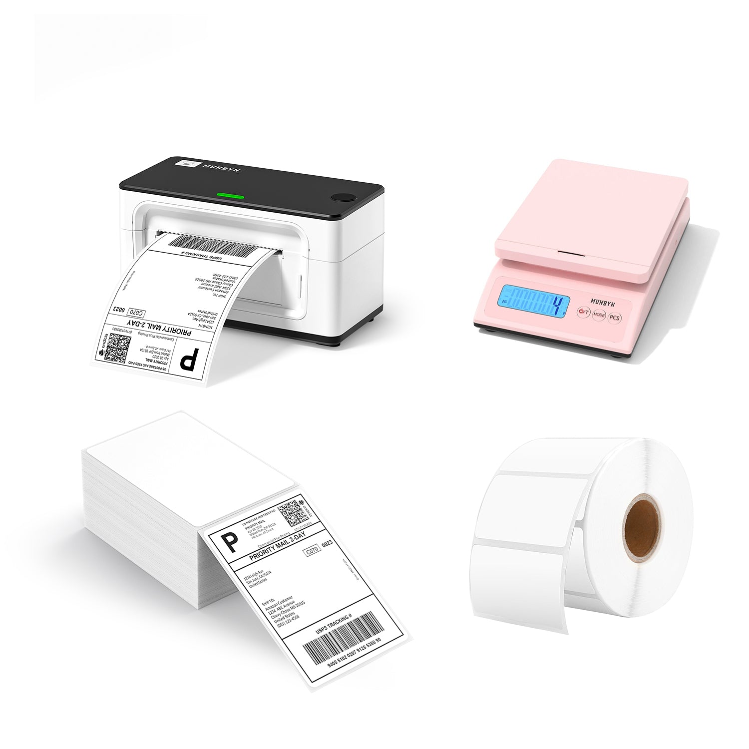MUNBYN RealWriter 941AP AirPrint Thermal Label Printer Kit-Black