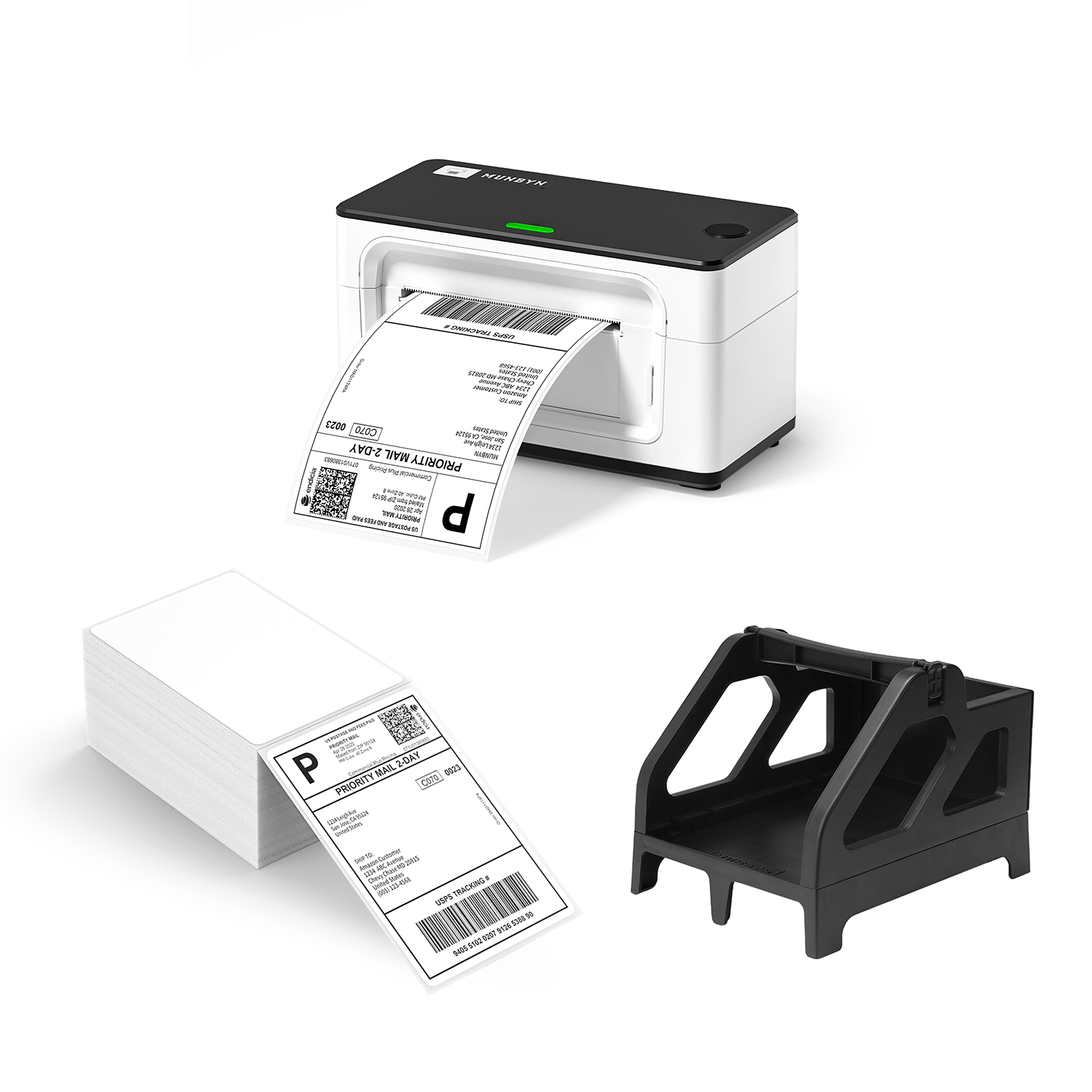 MUNBYN RealWriter 941AP AirPrint Thermal Label Printer Kit-Black