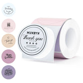 MUNBYN 2in Morandi Series 5 Color Round Labels 150pcs