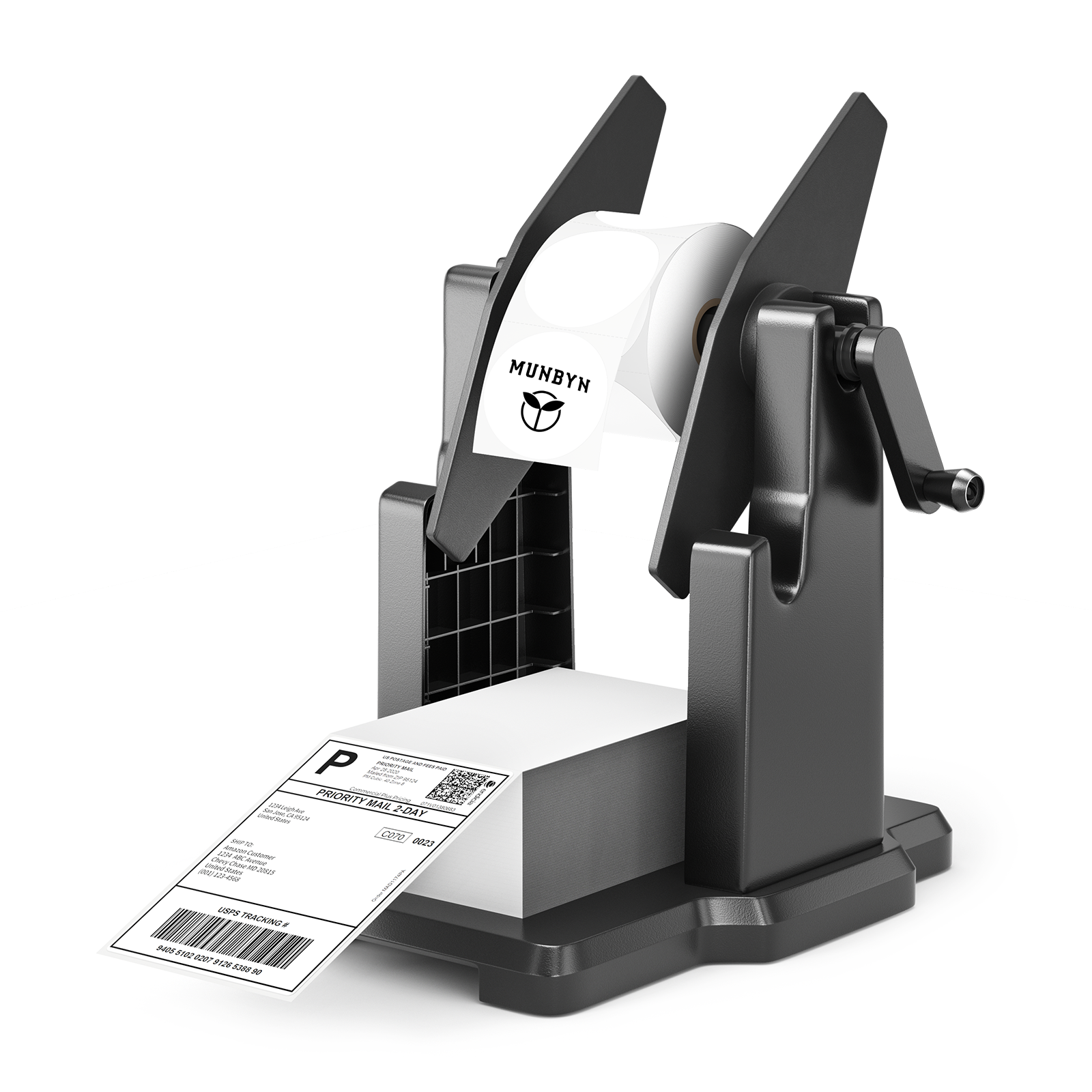 MUNBYN Roll and Fan-Fold 2 in 1 Label Holder