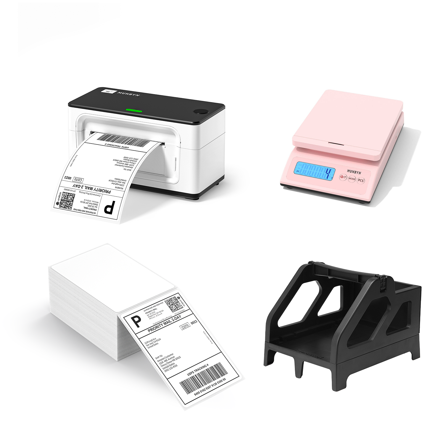 MUNBYN RealWriter 941AP AirPrint Thermal Label Printer Kit-Black