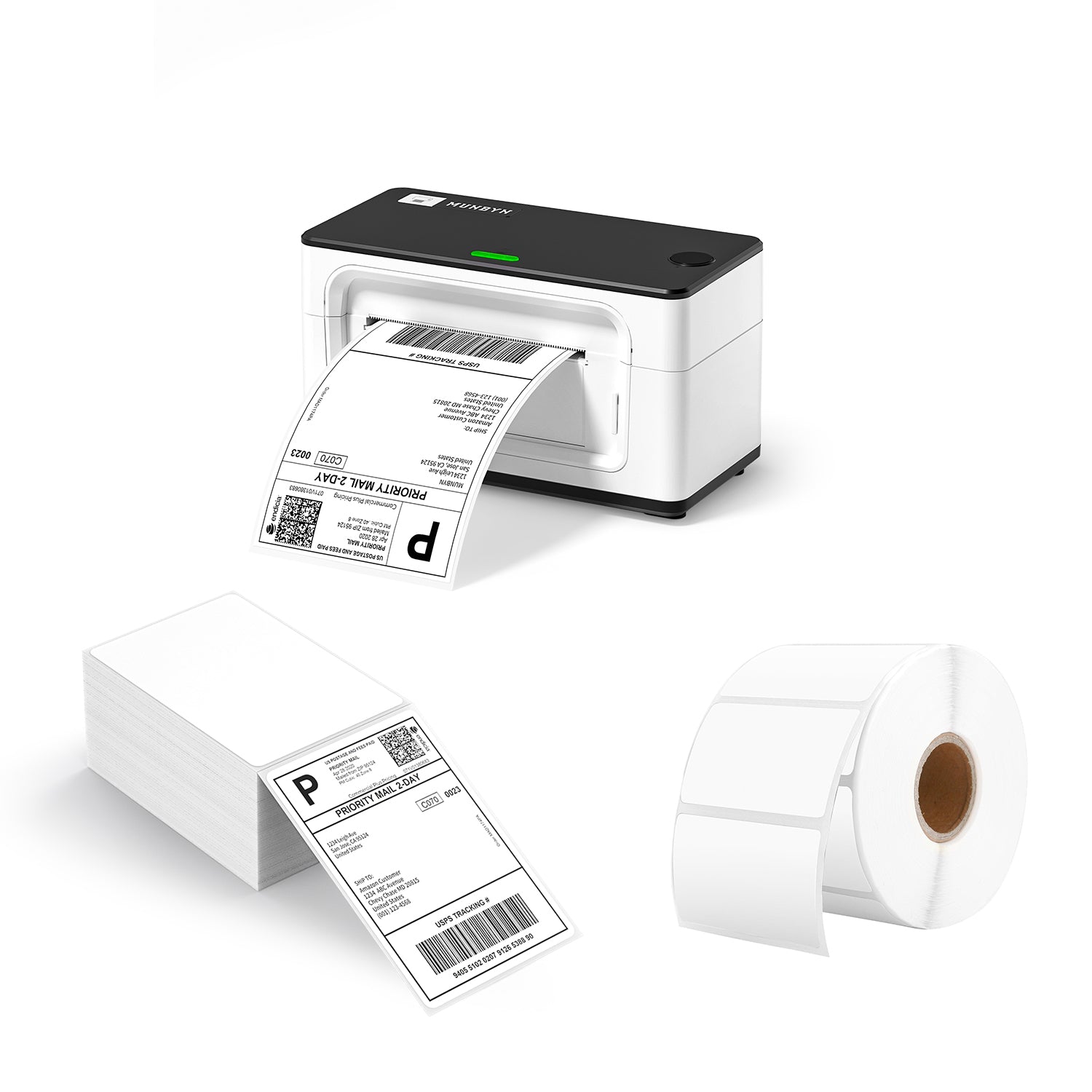 MUNBYN RealWriter 941AP AirPrint Thermal Label Printer Kit-Black