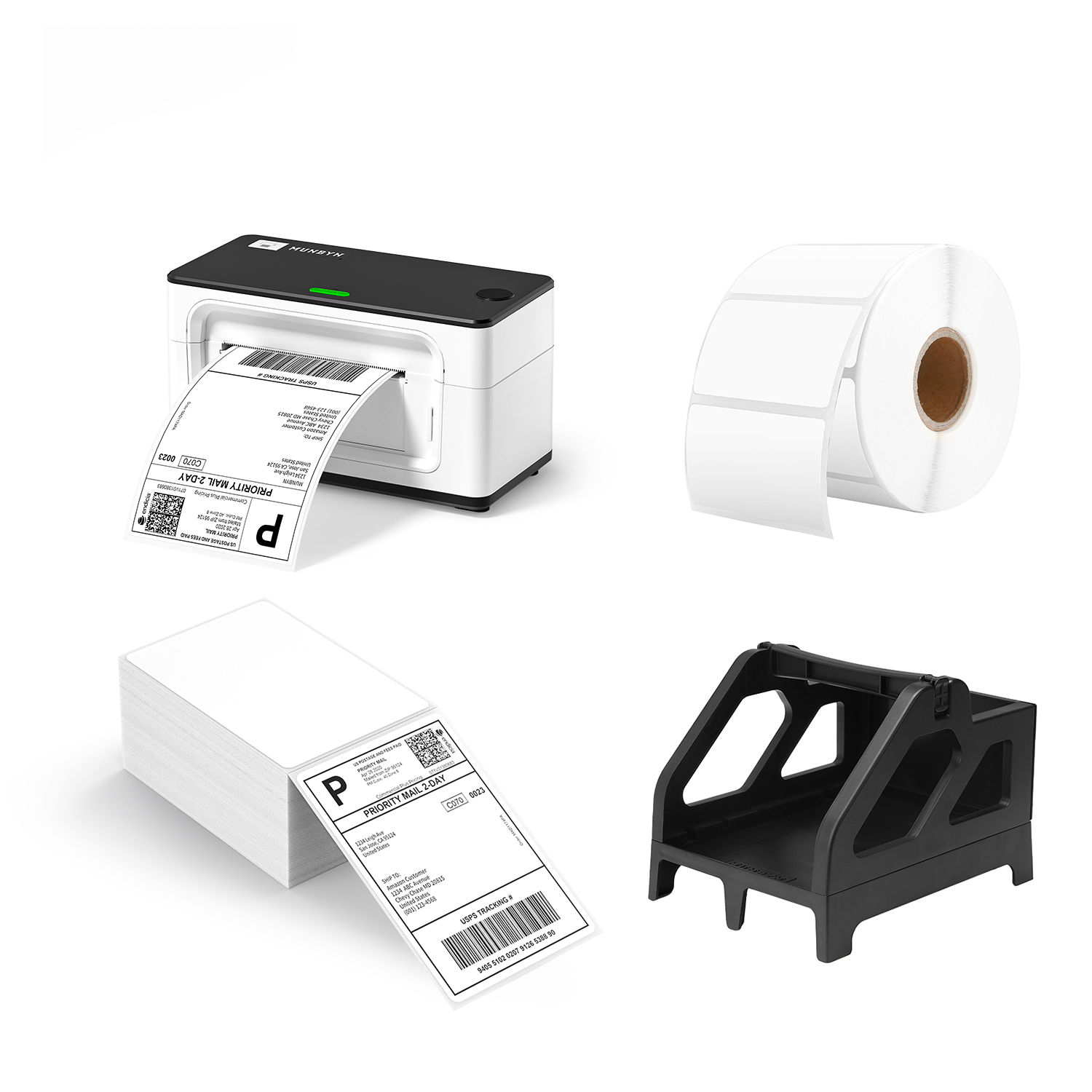 MUNBYN RealWriter 941AP AirPrint Thermal Label Printer Kit-Black