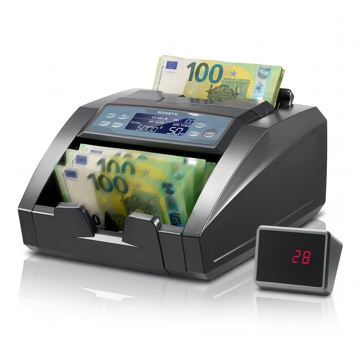 MUNBYN IMC27 Money Counter Machine with External LED Display