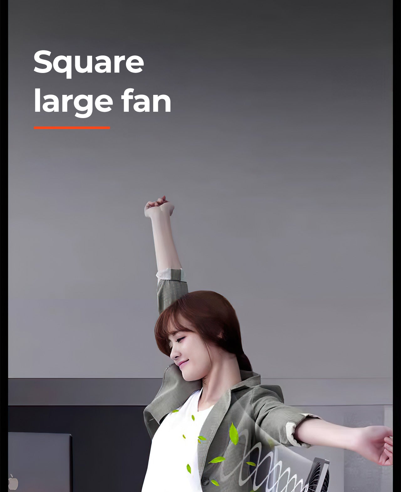 MUNBYN Mini Desk Fan mit 2000mAh battery for 20H Cooling