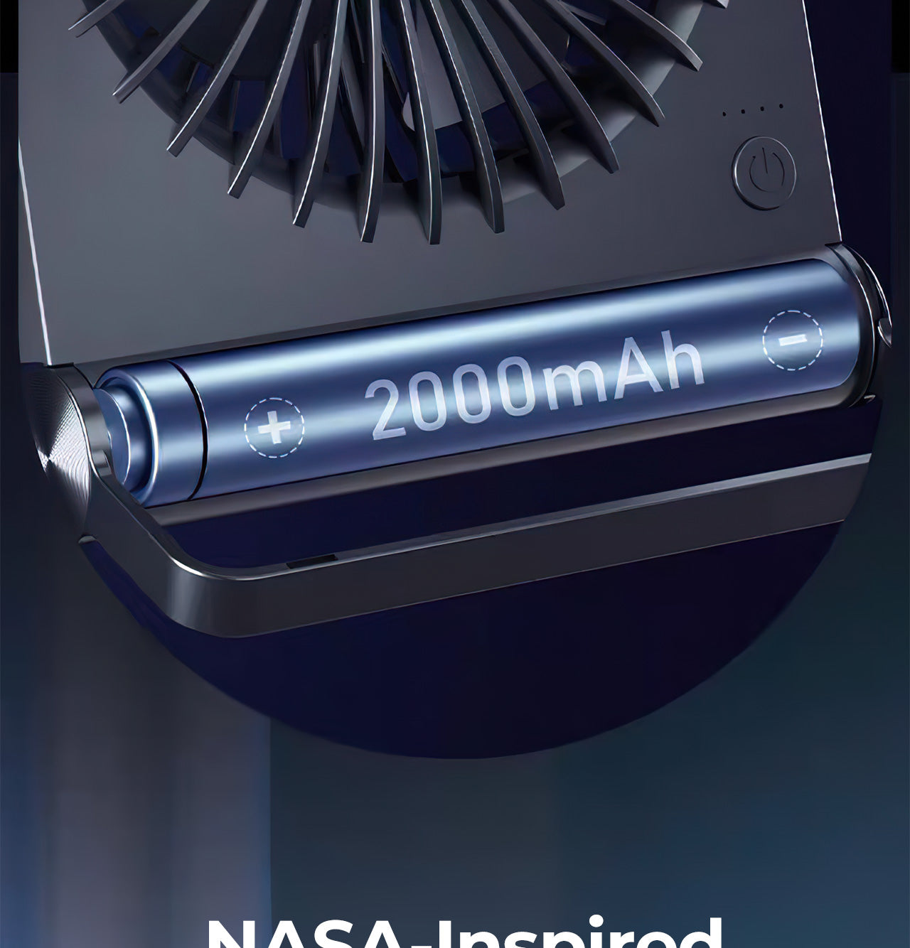 MUNBYN Mini Desk Fan mit 2000mAh battery for 20H Cooling