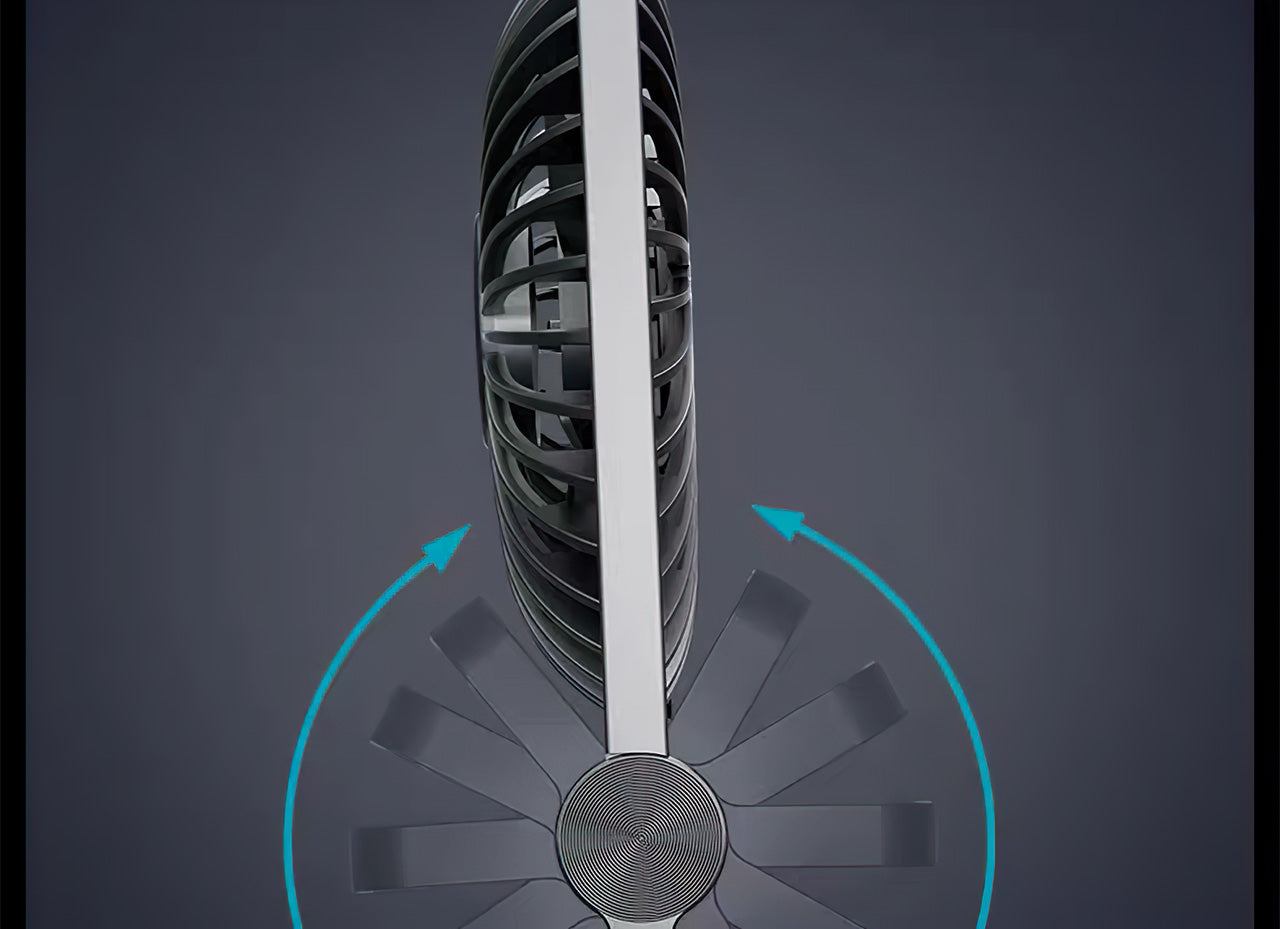 MUNBYN Mini Desk Fan mit 2000mAh battery for 20H Cooling