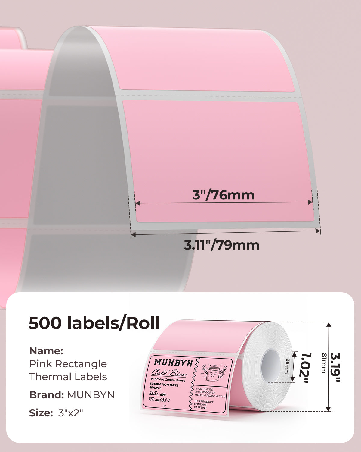 3" x 2" Rectangle Labels