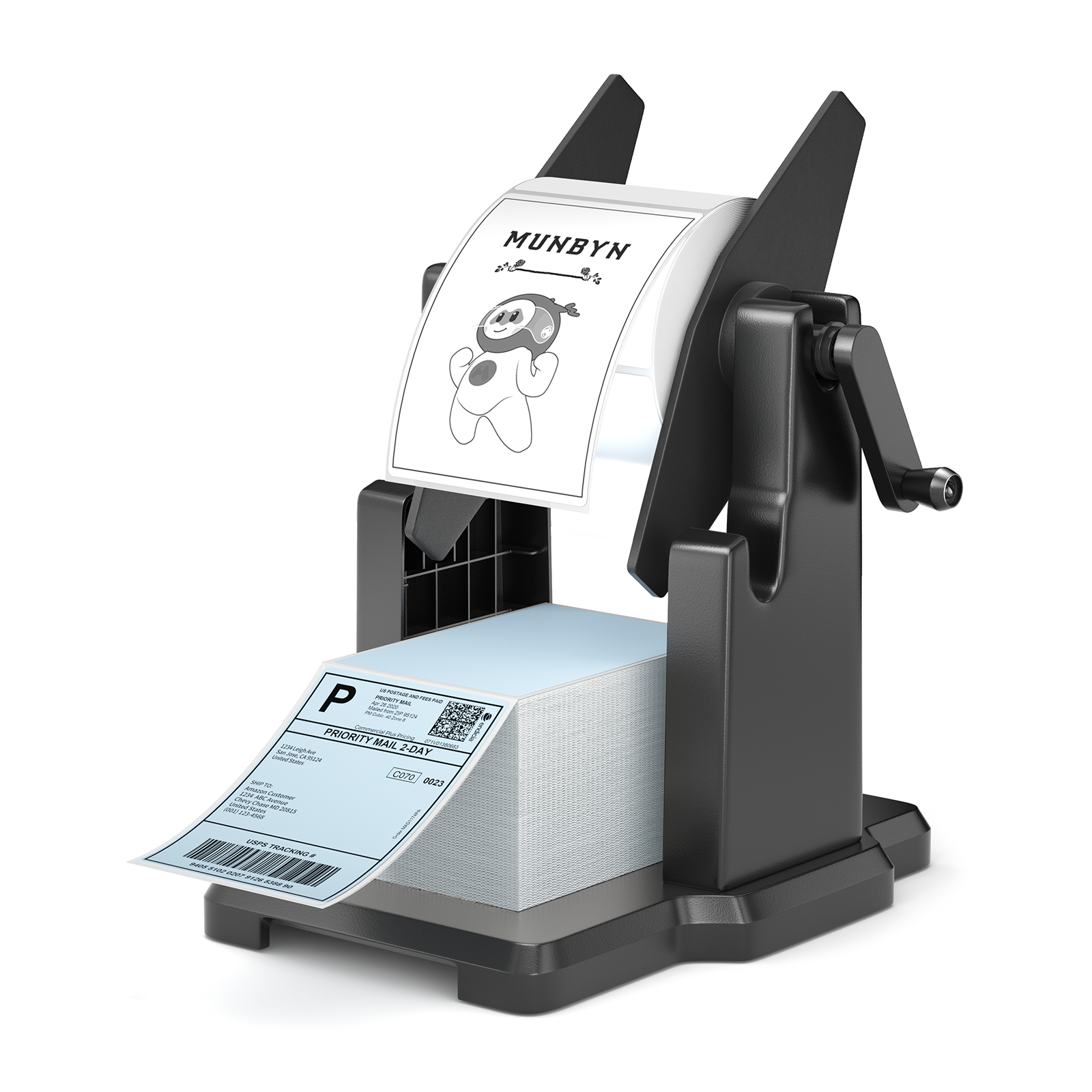 MUNBYN Roll and Fan-Fold 2 in 1 Label Holder