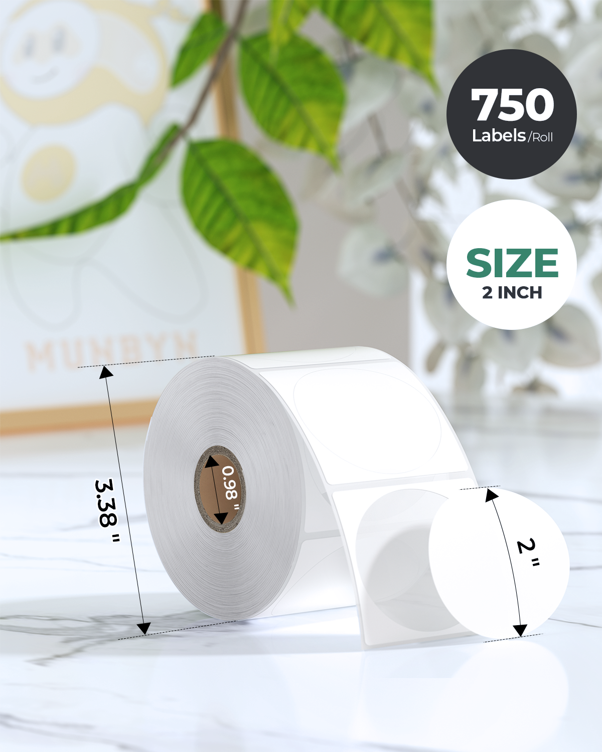 2" Circle Labels Mix Pack