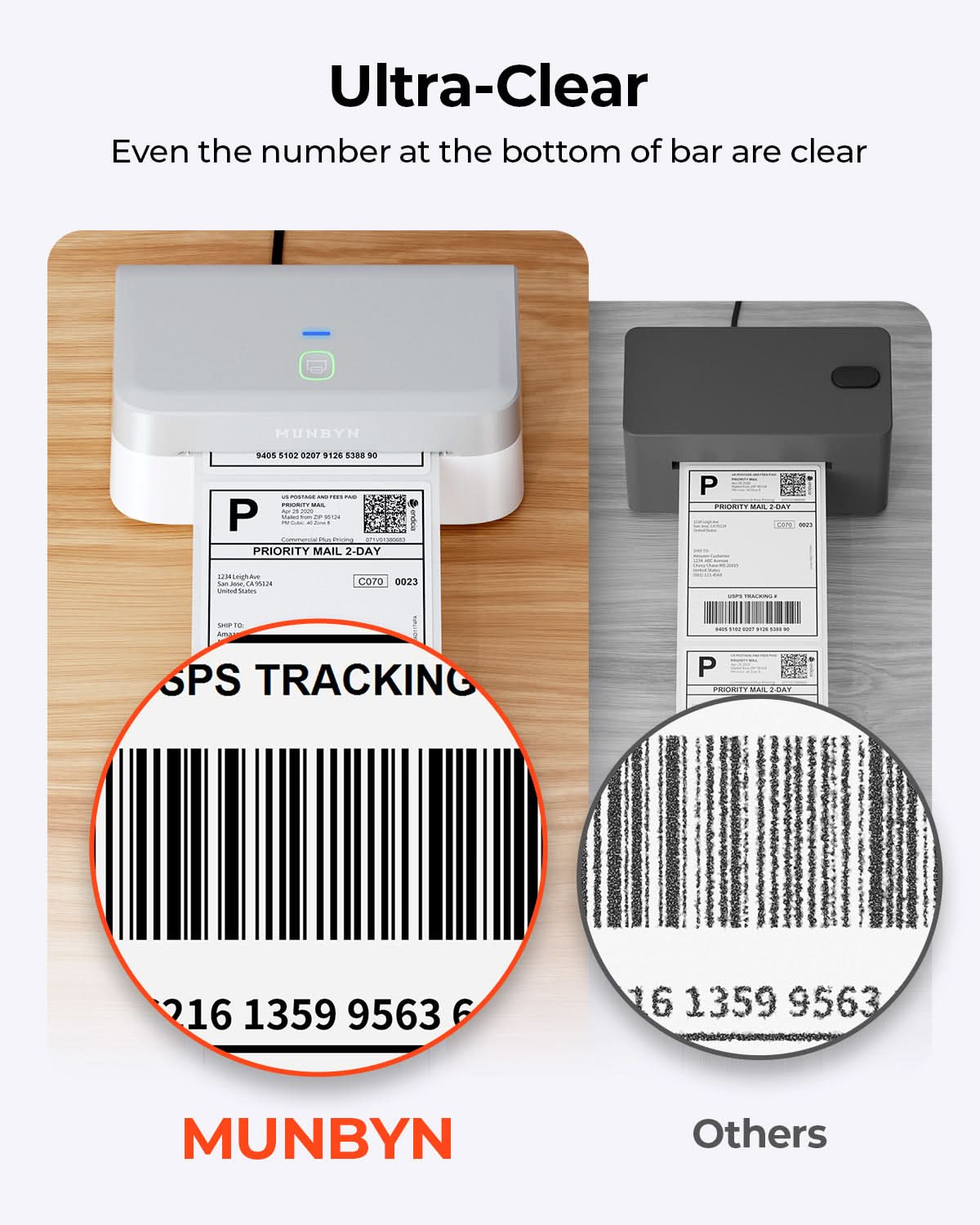 MUNBYN RealWriter 403B Bluetooth Thermal Label Printer Kits
