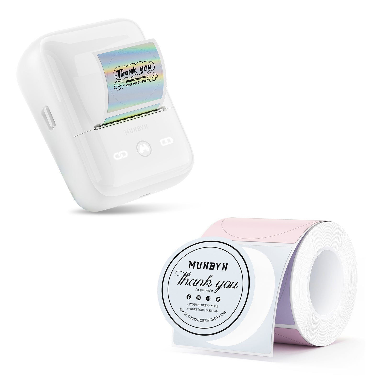 MUNBYN FM226 2in Bluetooth Portable Label Maker