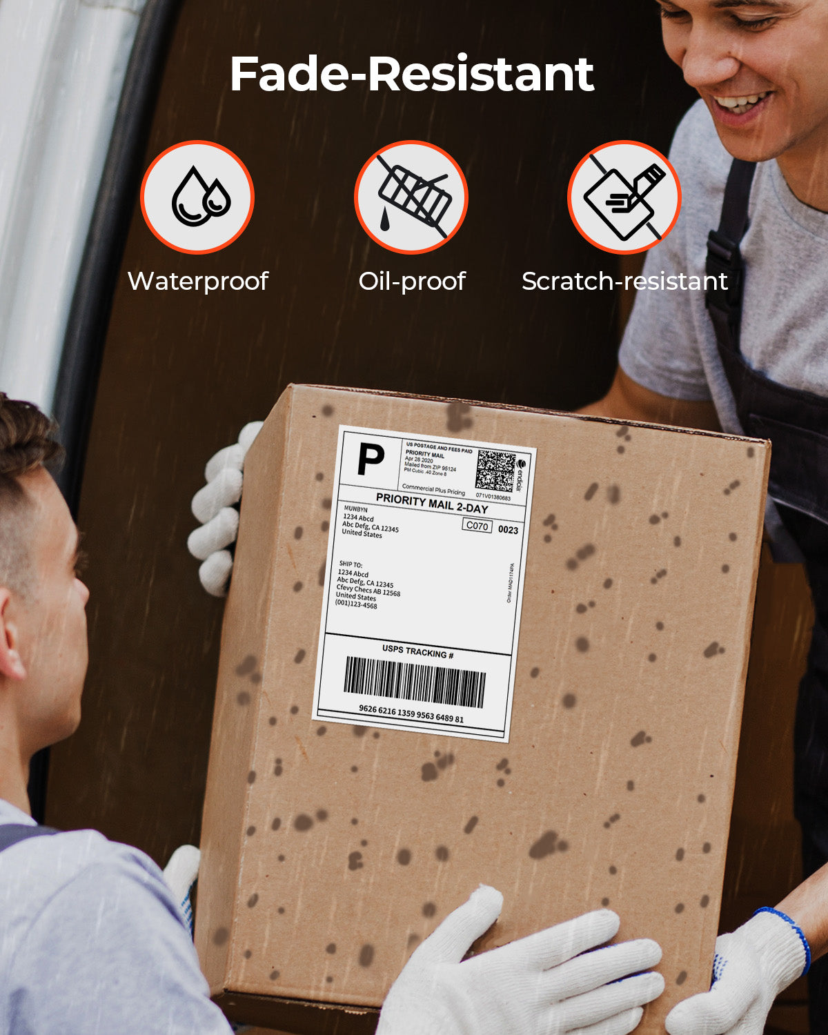 MUNBYN 4x6 Fan-Fold Direct Thermal Shipping Labels for Ecommerce Orders