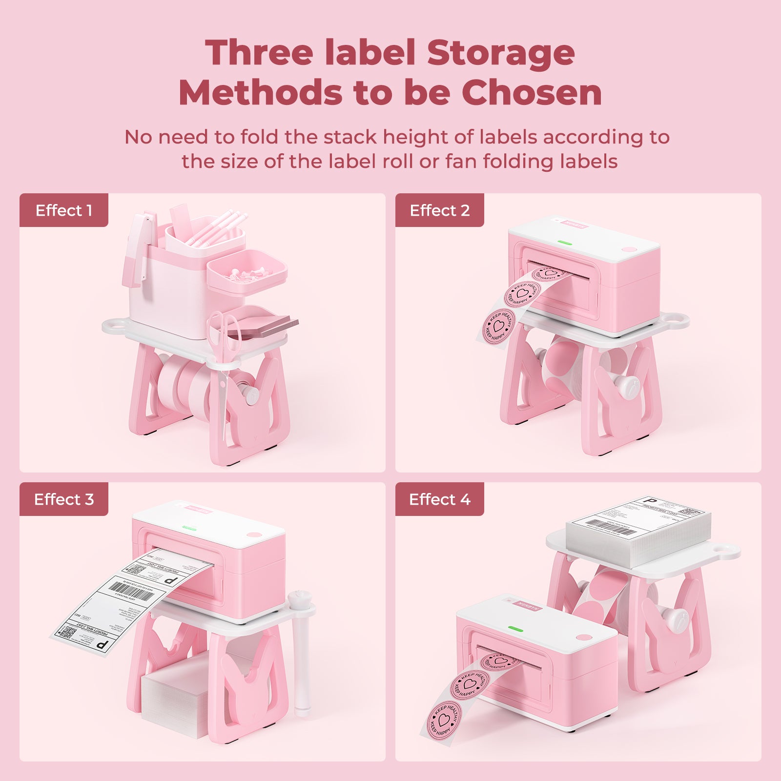MUNBYN label holder provides versatility with four different options for positioning your labels.
