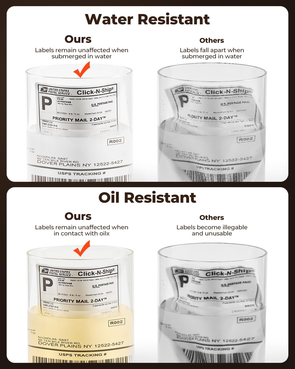 MUNBYN 4x6 Direct Thermal Shipping Labels for Ecommerce Orders