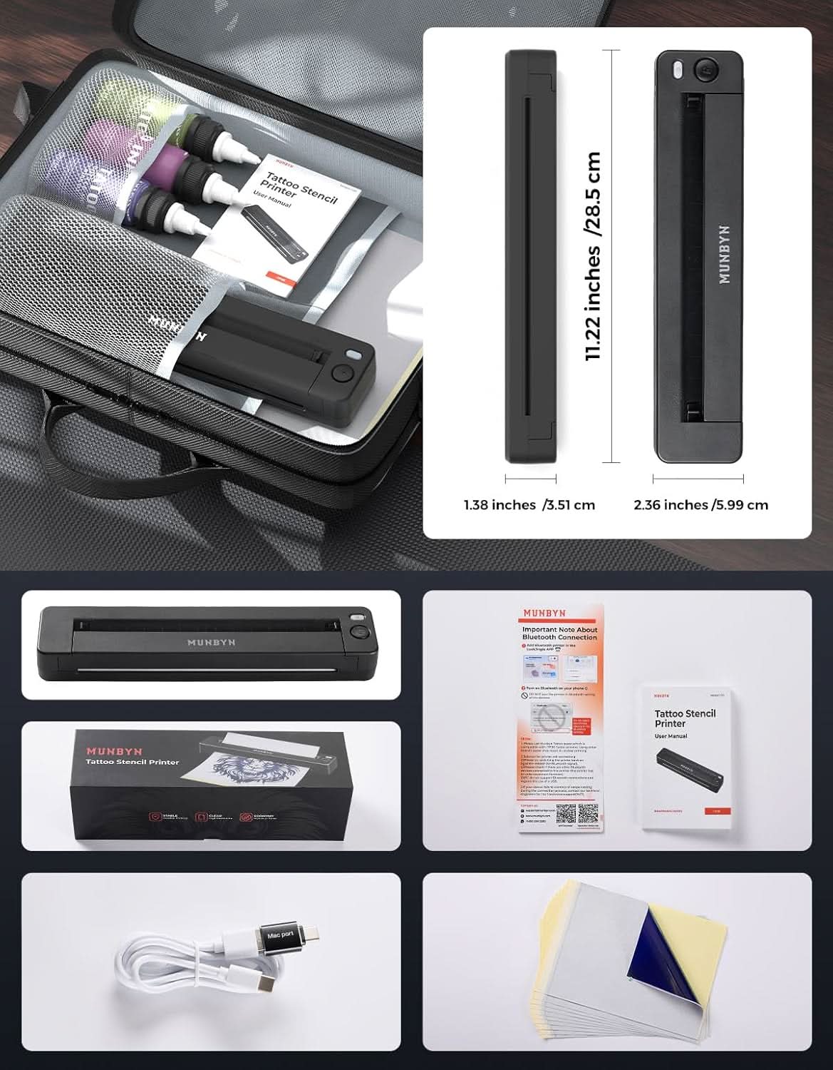 MUNBYN Tattoo Printer ITP06