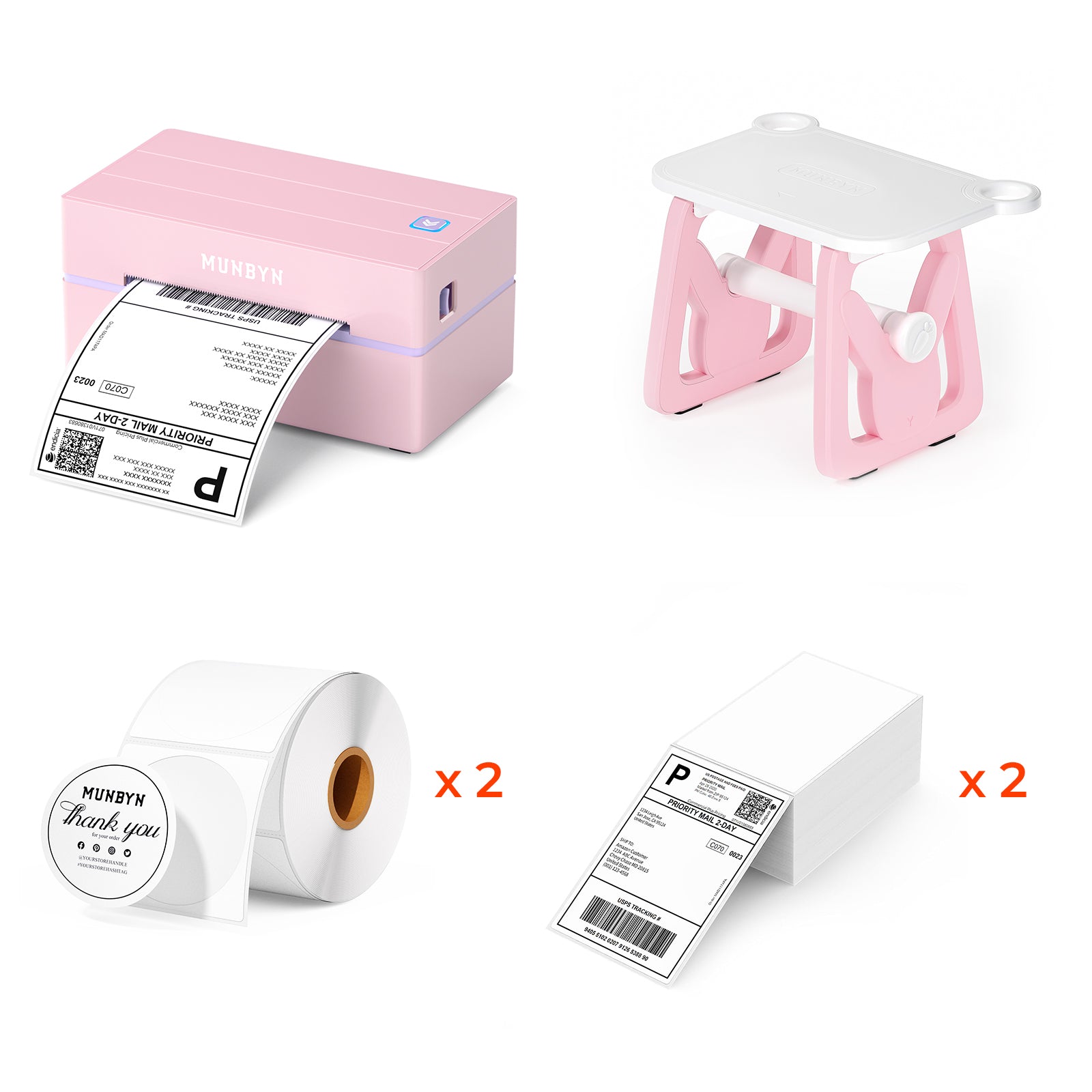 MUNBYN RealWriter 130B Bluetooth Thermal Printer Kits