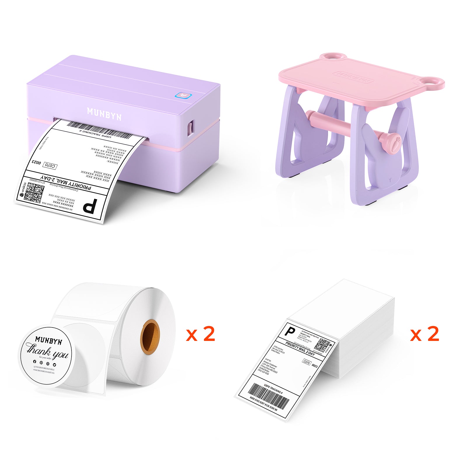 MUNBYN RealWriter 130B Bluetooth Thermal Printer Kits