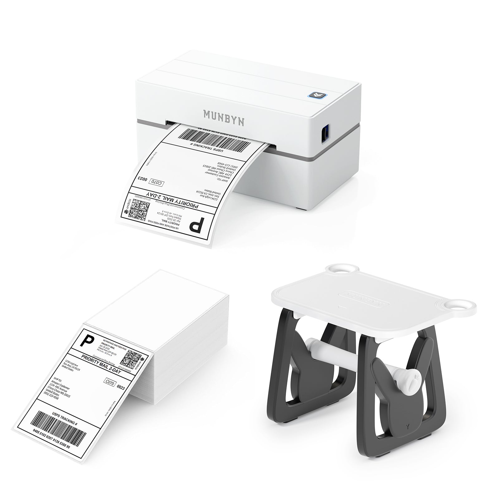 MUNBYN RealWriter 130B Bluetooth Thermal Printer Kits