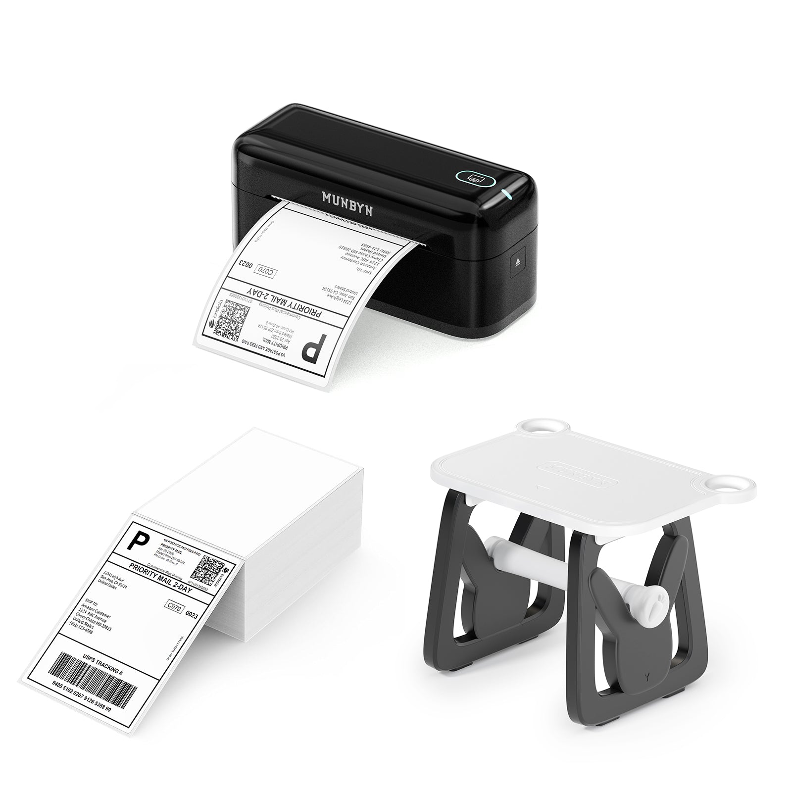 MUNBYN RealWriter 402B Bluetooth Thermal Label Printer Kits