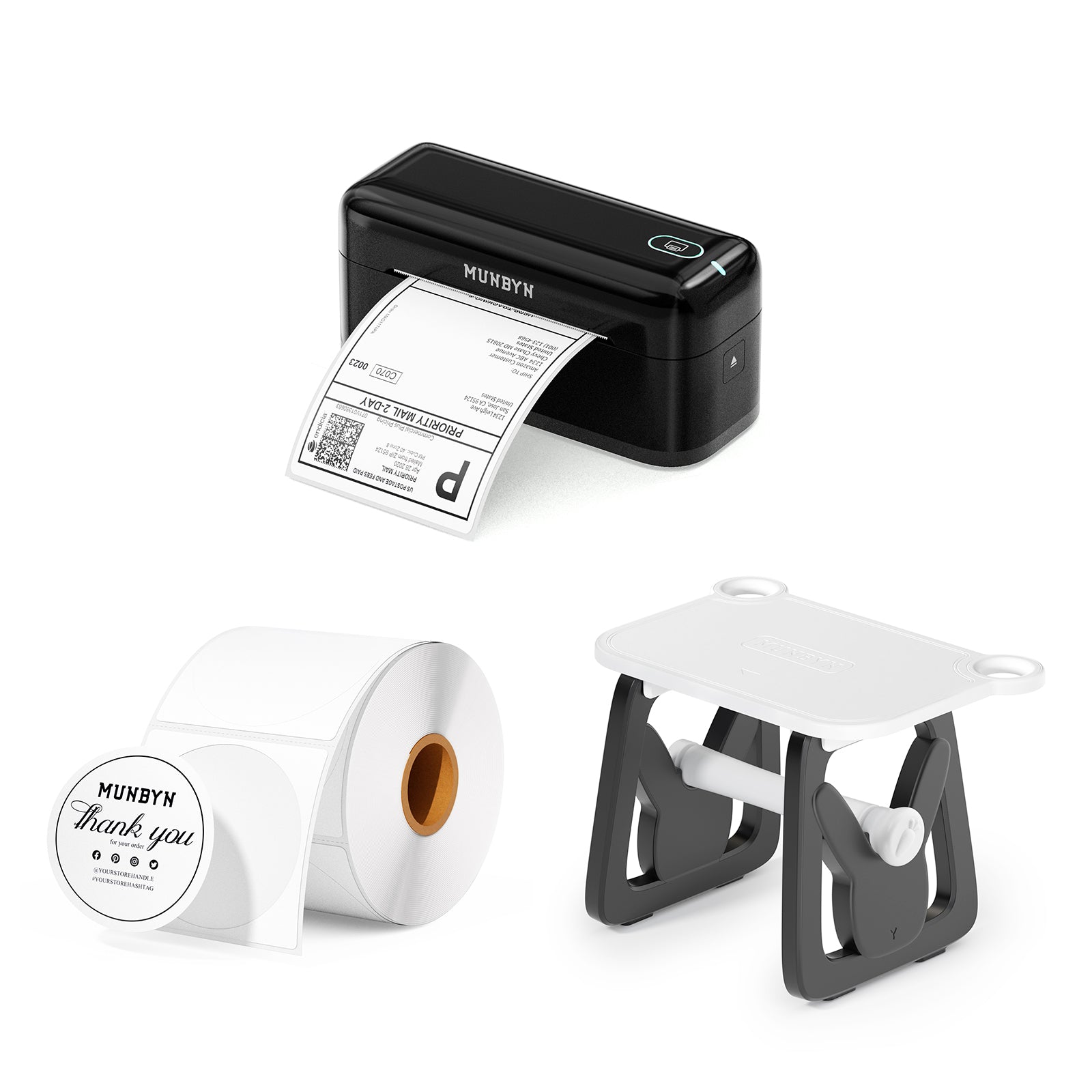 MUNBYN RealWriter 402B Bluetooth Thermal Label Printer Kits