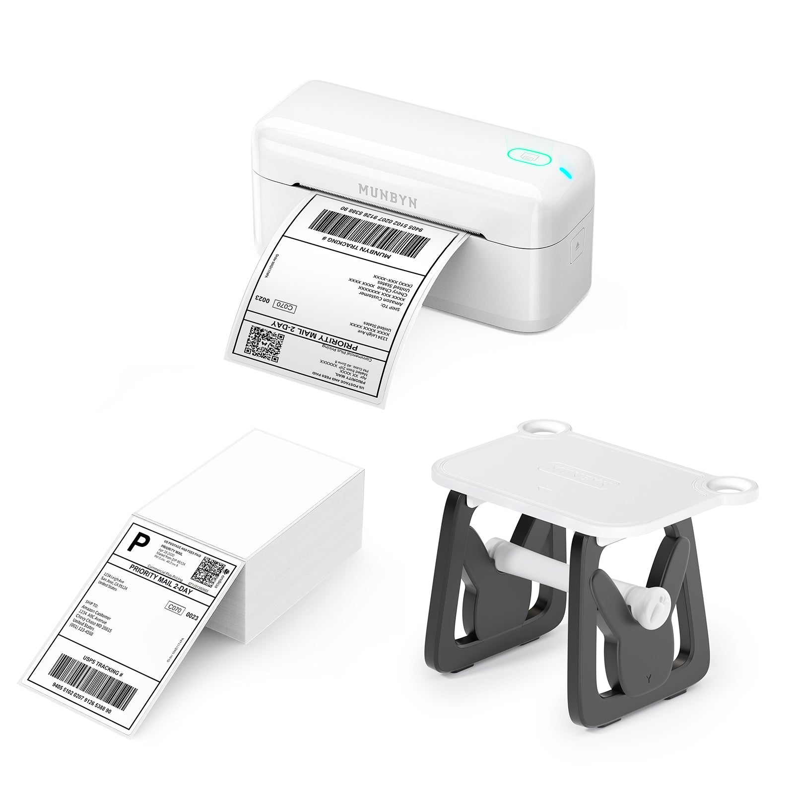 MUNBYN RealWriter 402B Bluetooth Thermal Label Printer Kits
