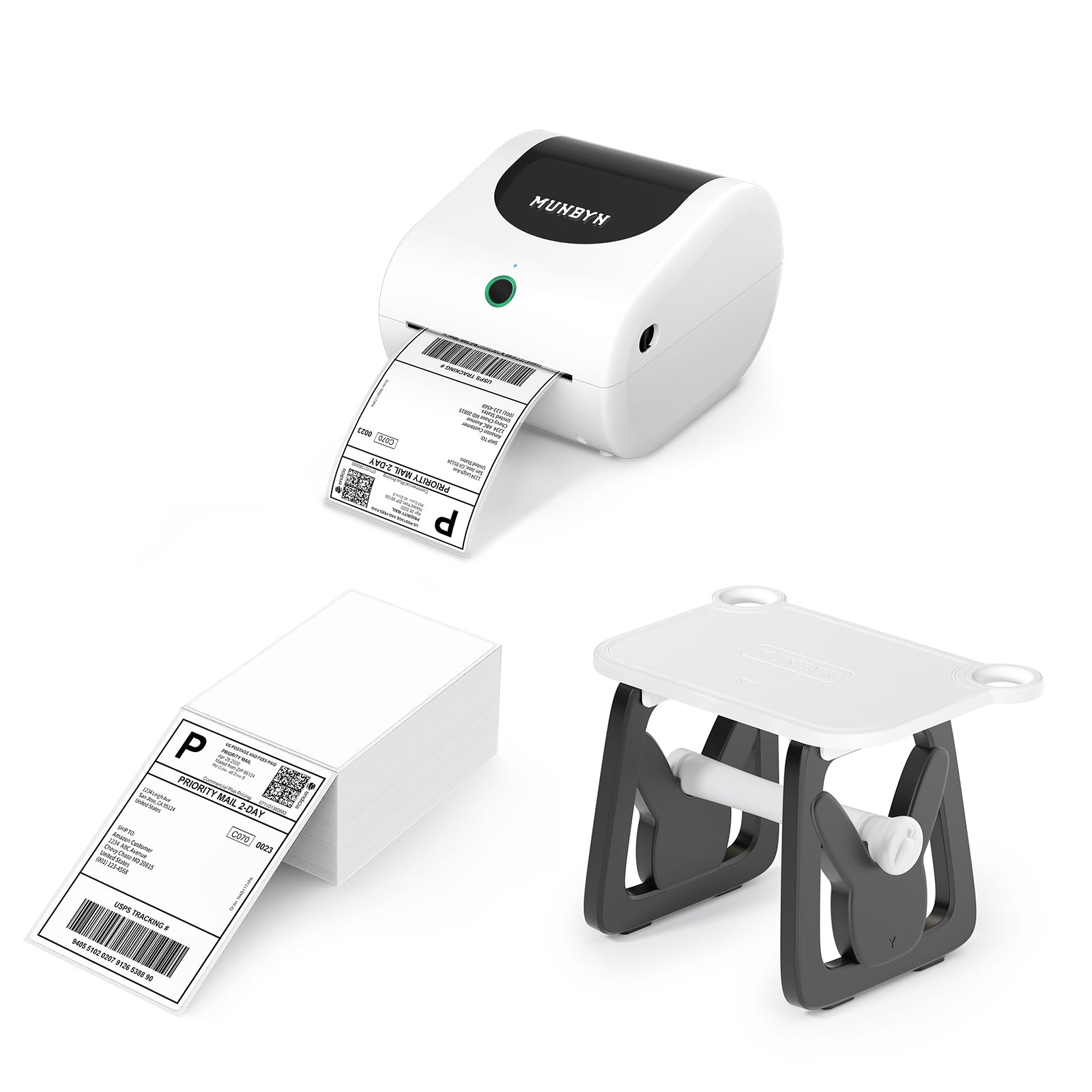 MUNBYN RW411B Bluetooth Shipping Label Printer Kits