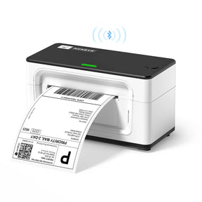 The MUNBYN Upgraded Bluetooth thermal label printer P941B is a reliable and efficient label printing solution that can print various selling and shipping platform labels.