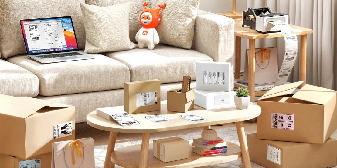 MUNBYN Shipping labels and Bluetooth shipping label printers