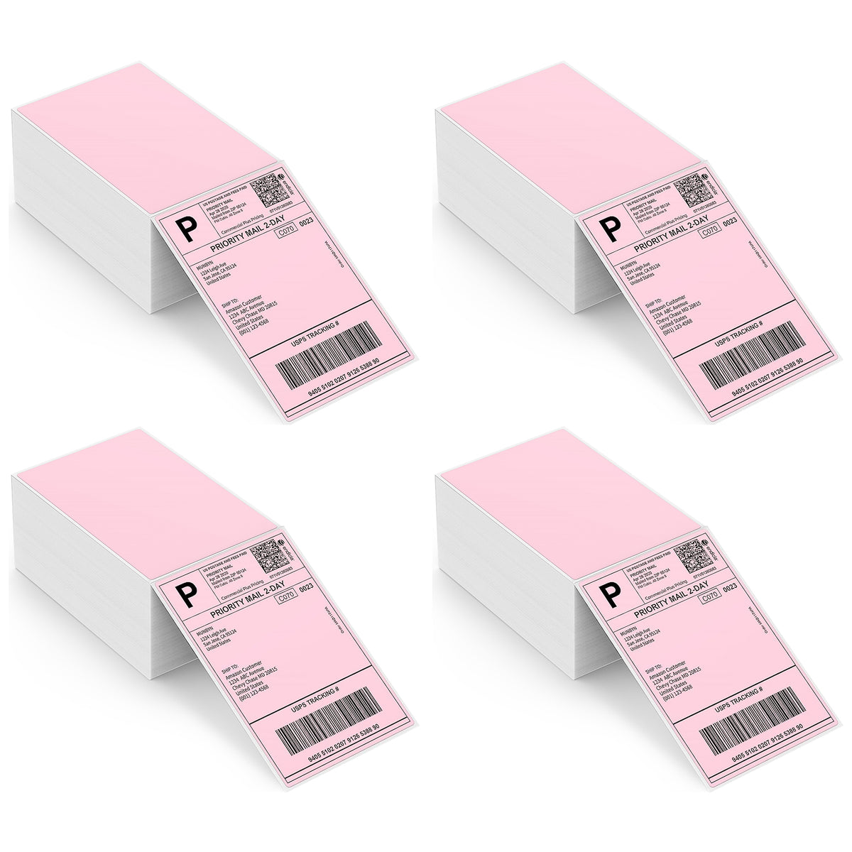 4" x 6" Fan fold Shippng Labels Ecommerce Orders
