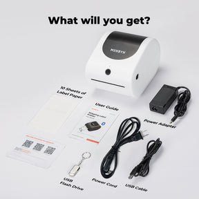 MUNBYN 411B Bluetooth printer packing list