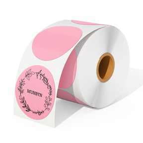 MUNBYN 2" pink circle thermal labels are compatible with a wide range of thermal printers, making them a versatile labeling solution.