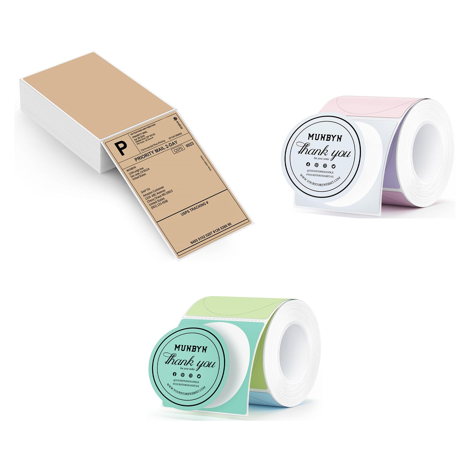 MUNBYN Creative Label Discovery Kit for Small Businesses