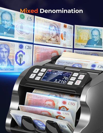 MUNBYN IMC22 Mixed Denomination Money Counter Machine for Business & Merchant