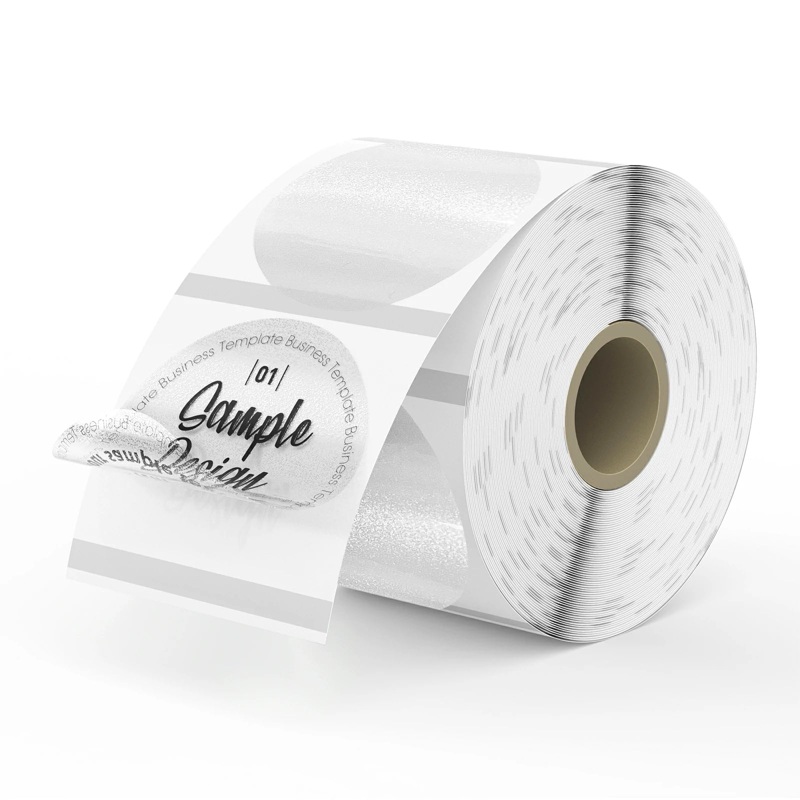 MUNBYN Golden Transparent Glitter Thermal Labels | 500 Labels Per Roll