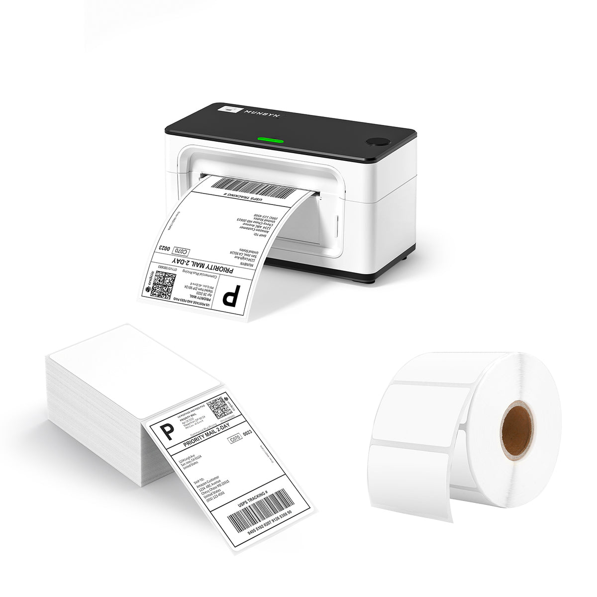 MUNBYN RealWriter 941AP AirPrint Thermal Label Printer Kit-Black