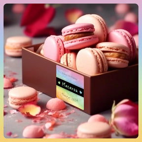 MUNBYN watercolour square thermal labels are ideal for labeling macaron.