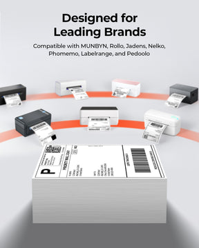 MUNBYN 4x6 Thermal Labels Fanfold for Label Printer