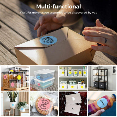 With their water and oil resistance, MUNBYN 2" coloured circle thermal labels are ideal for labeling products that will be exposed to moisture.