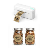MUNBYN RealWriter 402B Bluetooth Printer & Circle Labels Bakery Product Branding Kit