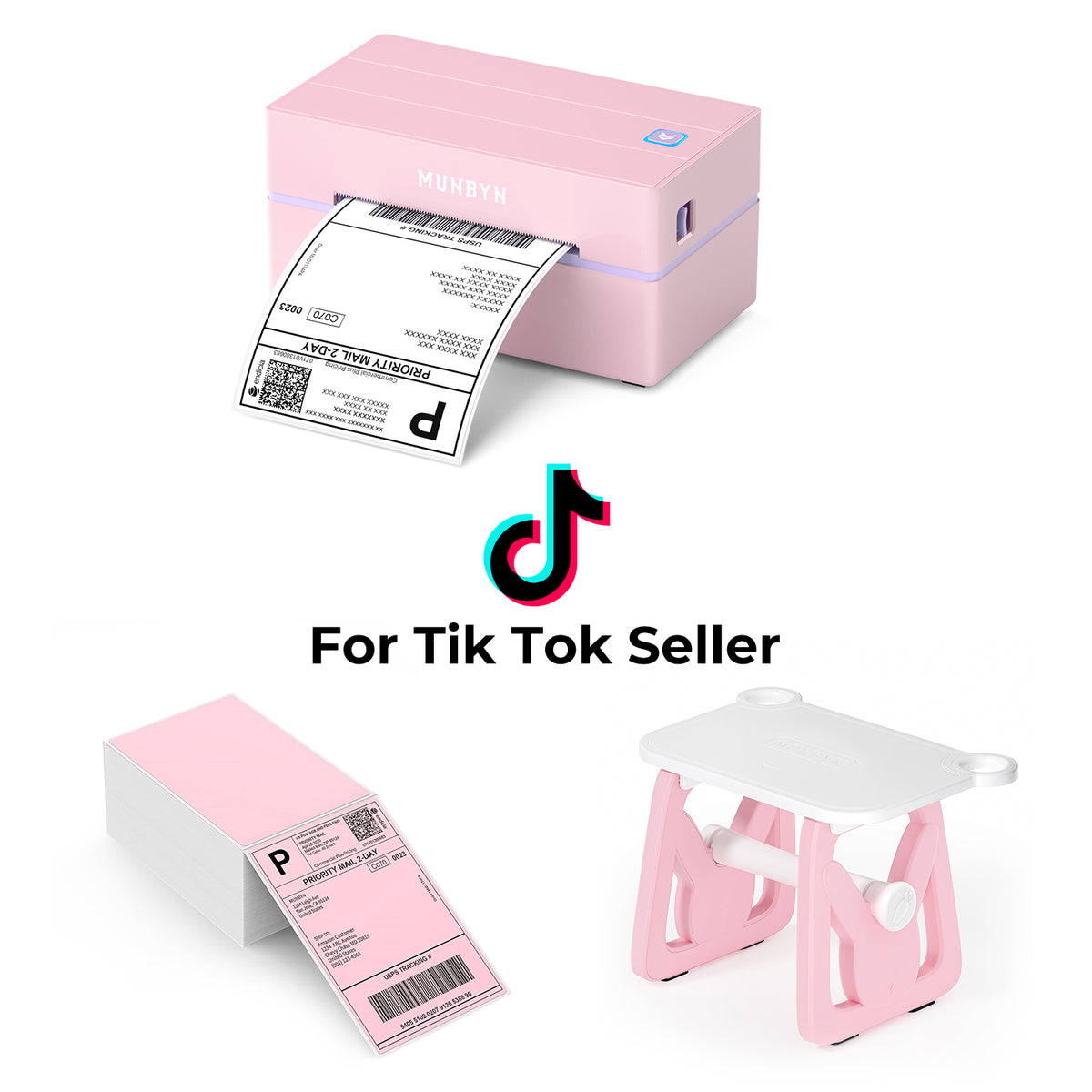 RealWriter 130B Wireless Printer & 4x6 Labels TikTok Shipping Classic Kit