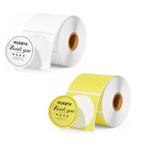 MUNBYN 2" Circle Color Thermal Labels Mix Pack for Product and Logo Stickers