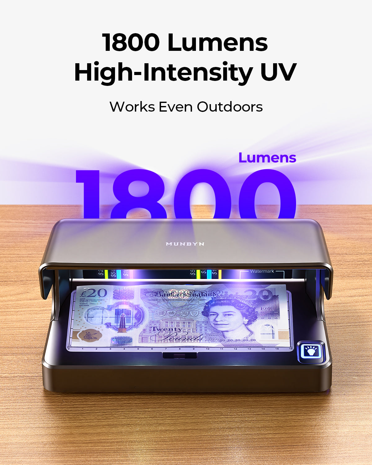 MUNBYN IMC26 Money Detector for Business Cash Verification