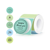 MUNBYN 2" Macaron Round Thermal Labels for Product and Packaging Stickers
