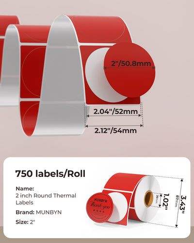 MUNBYN Candle Branding Label Kit for Custom Packaging