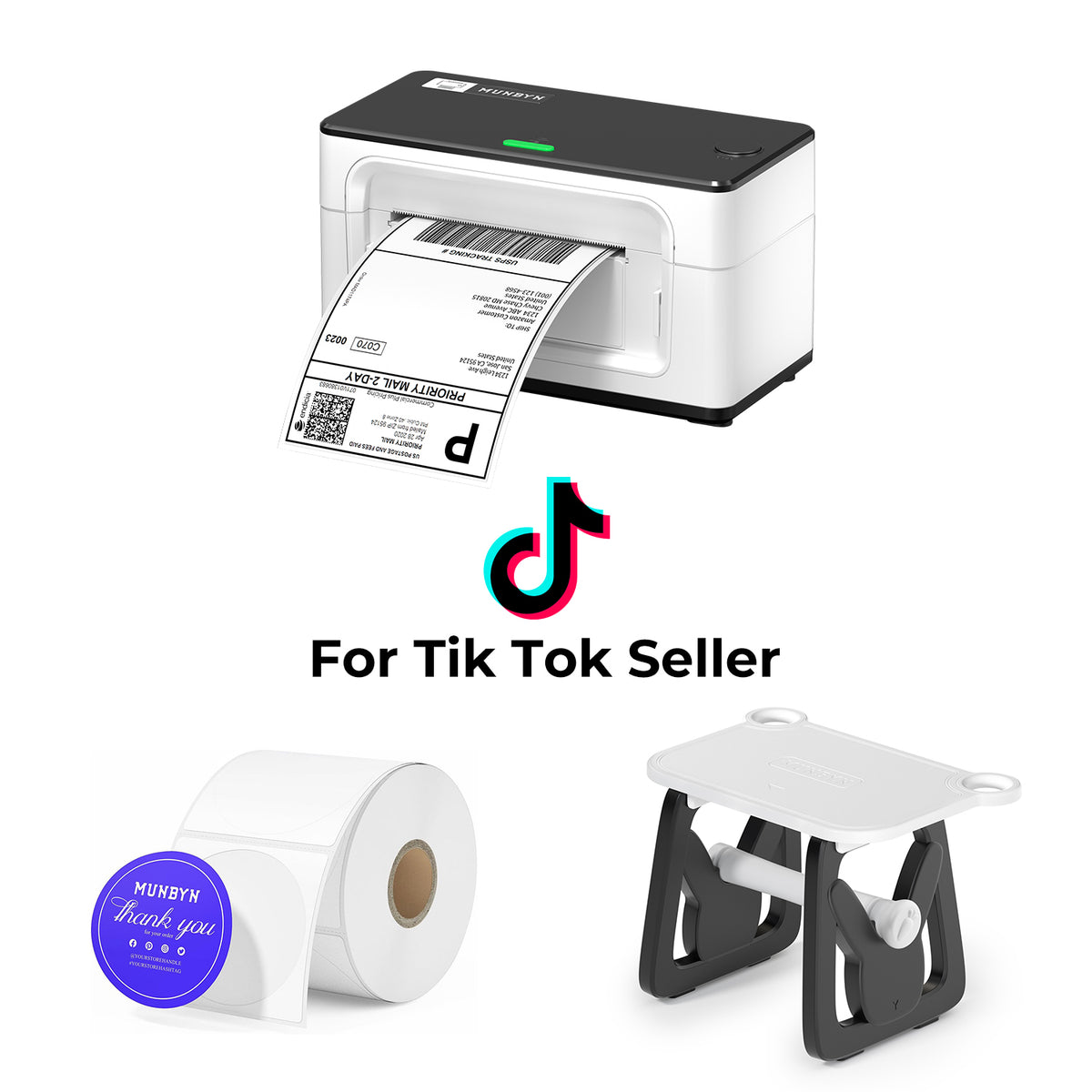 RealWriter 941B Bluetooth Printer & Printing Labels TikTok Product Classic Kit