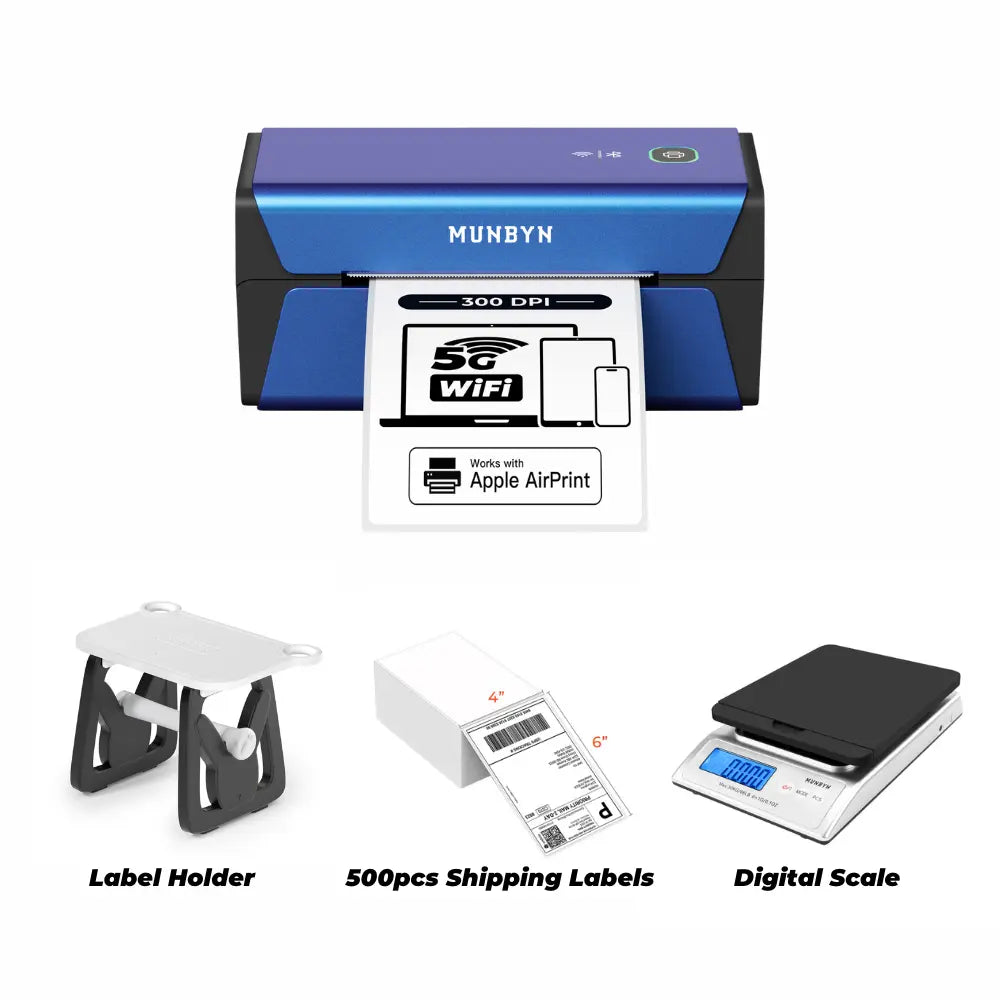 MUNBYN 300DPI AirPrint Thermal Printer - RealWriter 401