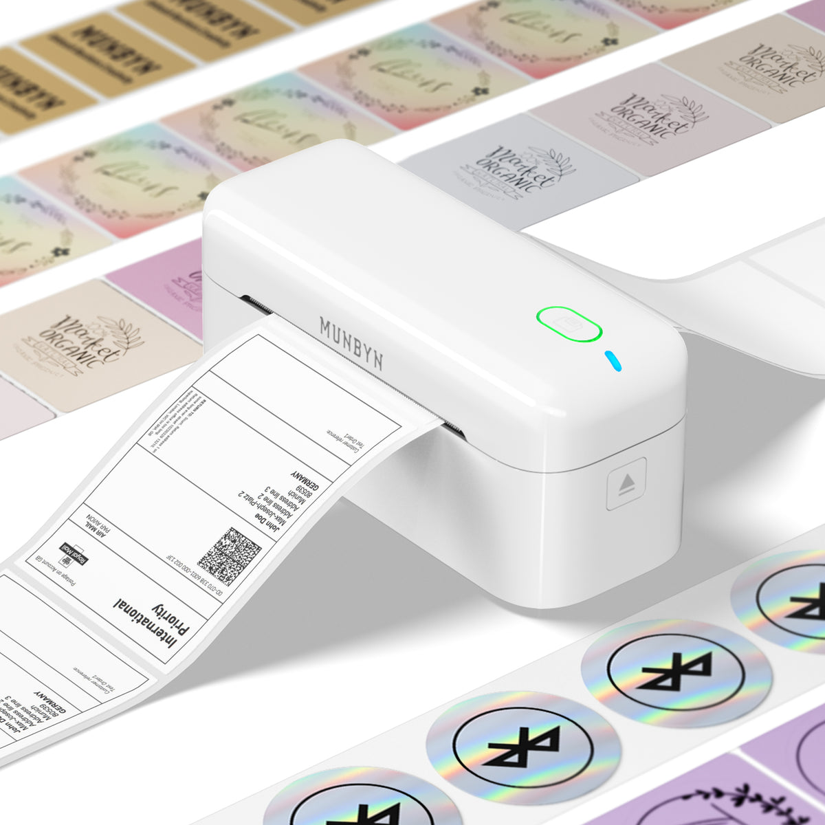 MUNBYN RealWriter 402 Bluetooth Thermal Label Printer